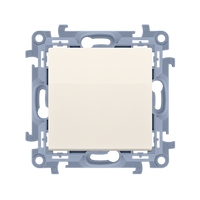 SIMON 10 MODUŁ KREM ŁĄCZNIK KRZYŻOWY BEZ PIKTOGRAMU ZACISKI ŚRUBOWE 10AX 250V