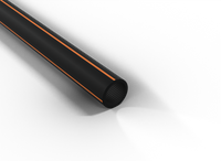 QRGS40/3.7-250 CZARNY RURA OSŁONOWA GŁADKA ŚWIATŁOWODOWA OPTO FI40/32.6 POMARAŃCZOWY PASEK