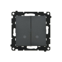 SIMON 55 MODUŁ CZARNY MAT ŁĄCZNIK KRZYŻOWY 2X ZACISKI SPRĘŻYNOWE 10AX 250V