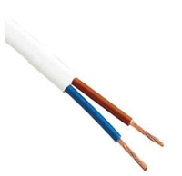 H03VV-F OMY 2X 1.0 BIAŁY PRZEWÓD MIESZKANIOWY OKRĄGŁY MIĘKKI 300/300V