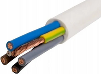 H05VV-F OWY 5X 0.75 ŻO BIAŁY PRZEWÓD OKRĄGŁY MIĘKKI 300/500V DO ODBIORNIKÓW RUCHOMYCH