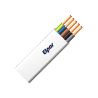 YDYP 5X 4 ŻO BIAŁY PRZEWÓD INSTALACYJNY PŁASKI DRUT 450/750V KL.1 BĘBEN