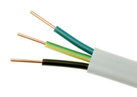 YDYP 2X 1.5 BIAŁY PRZEWÓD INSTALACYJNY PŁASKI DRUT 450/750V KL.1