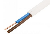 YDYP 2X 2.5 BIAŁY PRZEWÓD INSTALACYJNY PŁASKI DRUT 450/750V KL.1