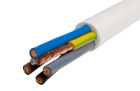 H05VV-F OWY 5X 2.5 ŻO BIAŁY PRZEWÓD OKRĄGŁY MIĘKKI 300/500V  DO ODBIORNIKÓW RUCHOMYCH