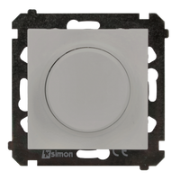 SIMON 55 ŚCIEMNIACZ OBROTOWY DO LED ŚCIEMNIALNYCH 230 V (MODUŁ) 2–200 W; JASNOSZARY MAT