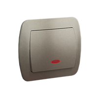 SIMON AKORD SATYNA ŁĄCZNIK 1-BIEGUNOWY PODŚWIETLANY ZACISKI ŚRUBOWE 10AX 250V