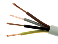 H05VV-F OWY 3X 4.0 ŻO BIAŁY PRZEWÓD OKRĄGŁY MIĘKKI 300/500V DO ODBIORNIKÓW RUCHOMYCH