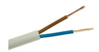 H05VV-F OWY 2X 1.0 BIAŁY PRZEWÓD OKRĄGŁY MIĘKKI 300/500V DO ODBIORNIKÓW RUCHOMYCH