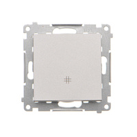 SIMON 55 MODUŁ ALUMINIUM MAT ŁĄCZNIK KRZYŻOWY ZACISKI SPRĘŻYNOWE 10AX 250V