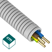 RKGL 20-100 SZARY RURA KARBOWANA PESZEL PVC-U FI20/14.9 Z PRZEWODEM H07V-U 3X2.5 320N RURAKS