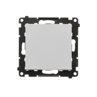 SIMON 55 MODUŁ JASNOSZARY MAT ŁĄCZNIK KRZYŻOWY BEZ PIKTOGRAMU ZACISKI SPRĘŻYNOWE 10AX 250V