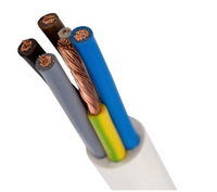 H05VV-F OWY 5X 6.0 ŻO BIAŁY PRZEWÓD OKRĄGŁY MIĘKKI 300/500V BĘBEN DO ODBIORNIKÓW RUCHOMYCH