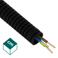 RKGS 16-25 CZARNY RURA KARBOWANA PESZEL PVC-U FI16/11 Z PRZEWODEM H07V-U 3X1.5 750N RURAKS