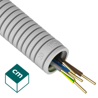 RKGL 20-100 SZARY RURA KARBOWANA PESZEL PVC-U FI20/14.9 Z PRZEWODEM H07V-U 5X1.5 320N RURAKS