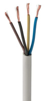 H03VV-F OMY 4X 0.75 ŻO BIAŁY PRZEWÓD MIESZKANIOWY OKRĄGŁY MIĘKKI 300/300V